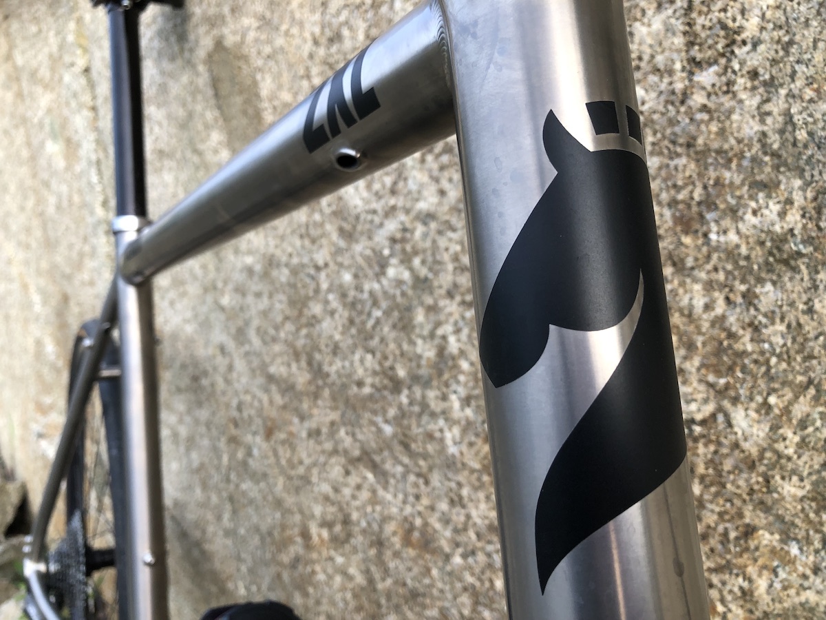 Shapely titanium head tube