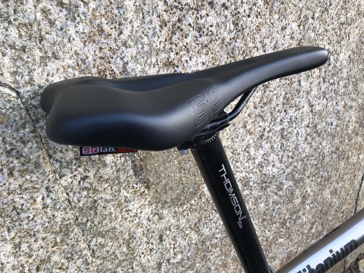 Wide, supportive SQLab 610 saddle